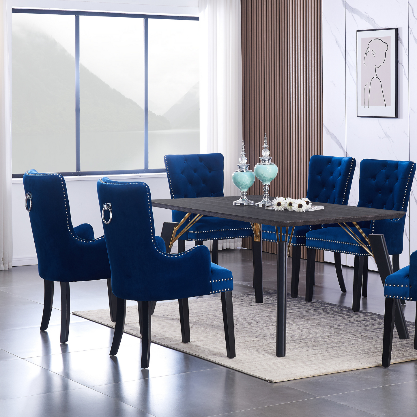 Windsor LUX Velvet Dining Chair (with armrests)