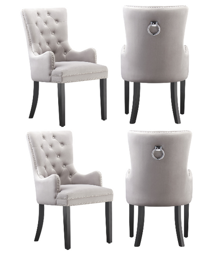 Windsor LUX Velvet Dining Chair (with armrests)