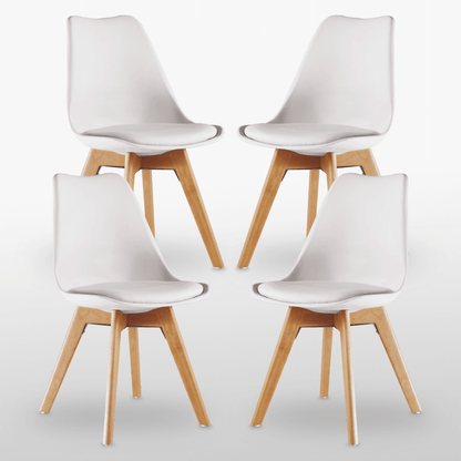 Jamie Halo Round Dining Table Set with 4 Chairs