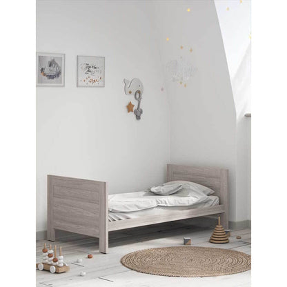 Little Acorns Amalfi 3 Piece Nursery Furniture Set with Cot Bed, Dresser and Wardrobe - Grey Ash