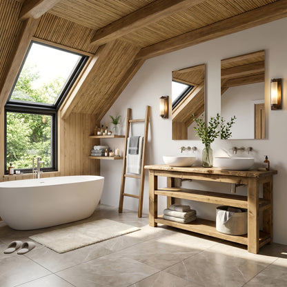 Venti Live Edge Vanity Solid Wood With Storage